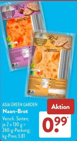 Aldi Süd ASIA GREEN GARDEN Naan-Brot Angebot