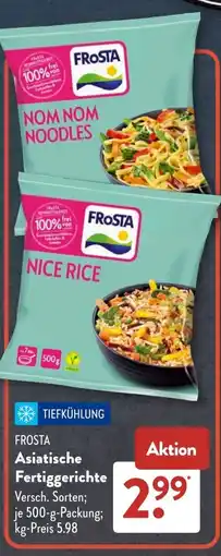 Aldi Süd FROSTA Asiatische Fertiggerichte Angebot