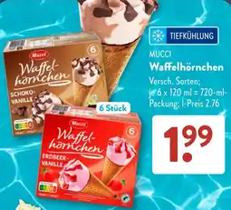 Aldi Süd MUCCI Waffelhörnchen Angebot