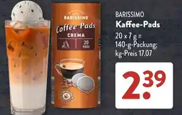 Aldi Süd BARISSIMO Coffee Pads CREMA Angebot
