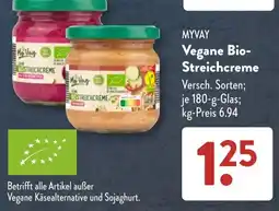 Aldi Süd MYVAY Vegane Bio-Streichcreme Angebot