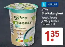 Aldi Süd MYVAY Bio-Kokosghurt Angebot