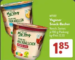 Aldi Süd MYVAY Vegane Snack-Becher Angebot