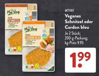 Aldi Süd MYVAY Veganes Schnitzel oder Cordon bleu Angebot