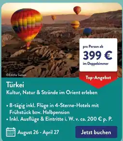 Aldi Süd Türkei Kultur, Natur & Strände im Orient erleben Angebot