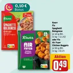 REWE Knorr Fix Spaghettibolognese Angebot