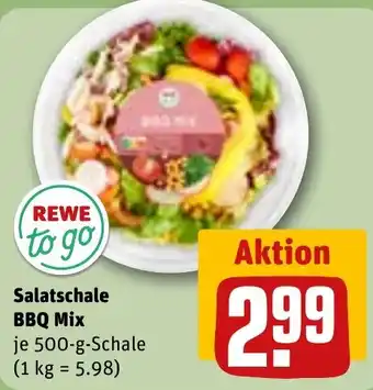 REWE Salatschale BBQ Mix Angebot