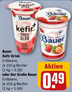 REWE Bauer Kefir Drink Erdbeere Angebot