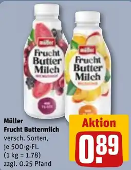 REWE Müller Frucht Buttermilch Angebot