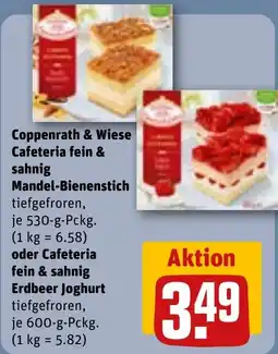 REWE Coppenenrath & Wiese Cafeteria fein & sahnig Mandel-Bienenstich Angebot