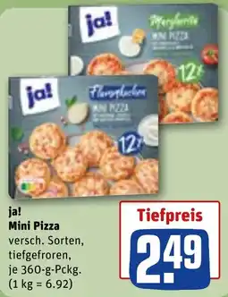 REWE ja! Mini Pizza Angebot