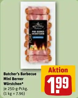 REWE Butcher's Barbecue Mini Berner Würstchen Angebot