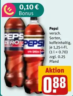 REWE Pepsi versch. Sorten Angebot