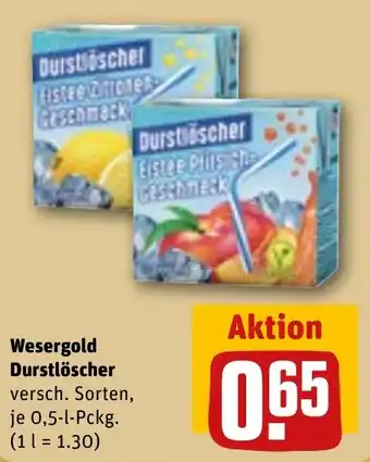 REWE Wesergold Durstlöscher Angebot