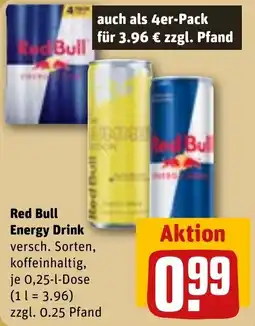 REWE Red Bull Energy Drink Angebot