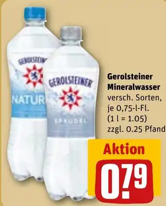 REWE Gerolsteiner Mineralwasser Angebot