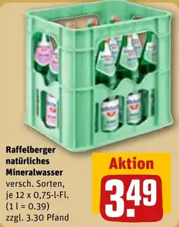 REWE Raffelberger natürliches Mineralwasser Angebot
