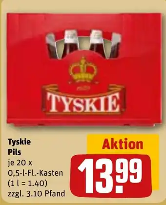 REWE Tyskie Pils Angebot