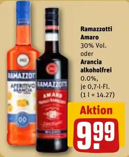 REWE Ramazzotti Amaro oder Arancia Angebot