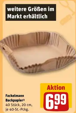 REWE Fackelmann Backpapier Angebot