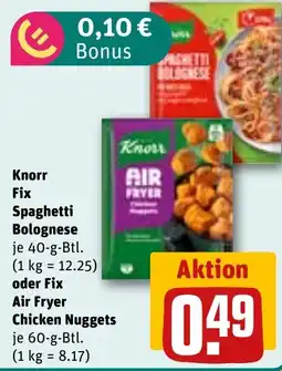 REWE Knorr Fix Spaghettibolognese Angebot