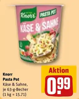 REWE Knorr Pasta Pot Käse & Sahne Angebot