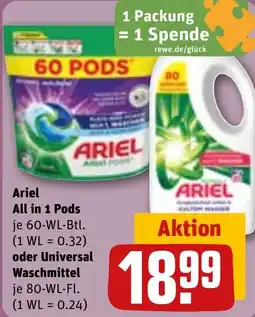 REWE Ariel All in 1 Pods Angebot