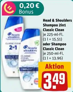 REWE Head & Shoulders Shampoo 2in1 Classic Clean Angebot