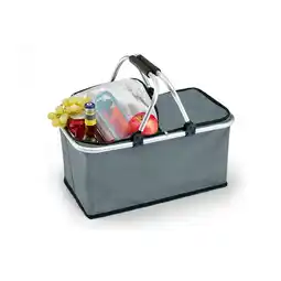 Netto Marken-Discount EASYmaxx Thermo-Einkaufskorb 25l grau faltbar Angebot