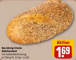 REWE Das körnig-frische Mehrkornbrot Angebot