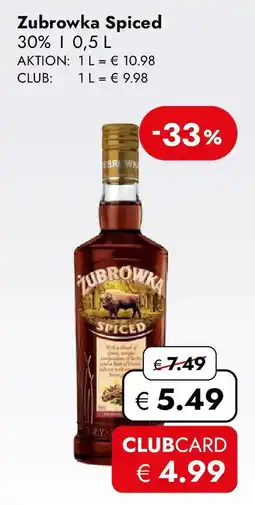 Travel Free Zubrowka Spiced Angebot