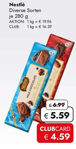 Travel Free Nestlé CHOCOLATE Angebot