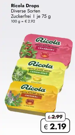 Travel Free Ricola Drops Angebot