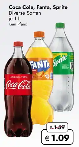 Travel Free Coca Cola, Fanta, Sprite Angebot
