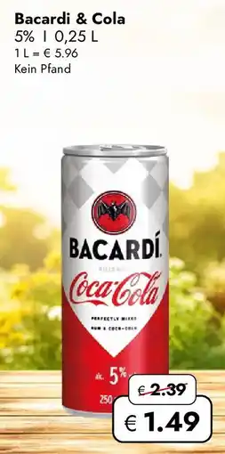 Travel Free Bacardi & Cola Angebot