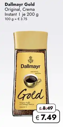 Travel Free Dallmayr Gold Original, Crema Instant Angebot