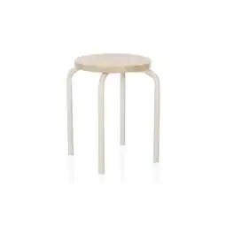Netto Marken-Discount hjh LIVING Sitzhocker ALRANDA Mitteldichte Holzfaserplatte, Metall ohne Armlehnen Angebot