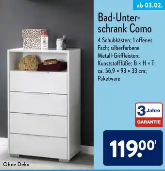 Aldi Nord Bad Unterschrank Como Angebot