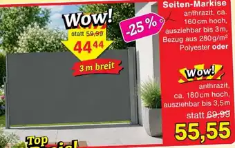 Jawoll Seiten-Markise anthrazit Angebot