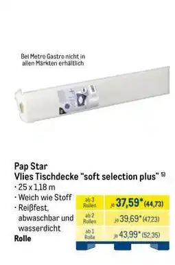 METRO Pap Star Vlies Tischdecke “soft selection plus” Angebot