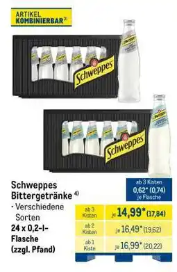 METRO Schweppes Bittergetränke Angebot