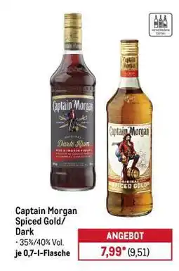 METRO Captain Morgan Spiced Gold/Dark Angebot