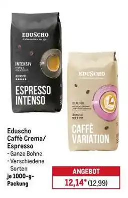 METRO Eduscho Caffè Crema/Espresso Angebot