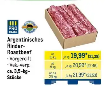 METRO Argentinisches Rinder-Roastbeef Angebot