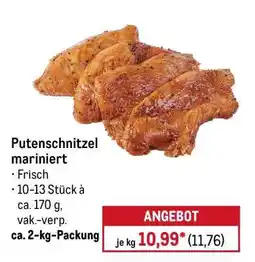 METRO Putenschnitzel mariniert Angebot