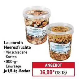 METRO Lauenroth Meeresfrüchte Angebot
