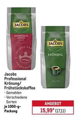 METRO Jacobs Professional Krönung/Frühstückskaffee Angebot