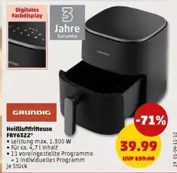 PENNY Heißluftfritteuse FRY6322 Angebot