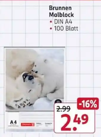 Rossmann Brunnen Malblock Angebot