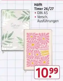 Rossmann Häfft Timer Angebot